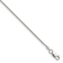 Sterling Silver 1.3mm 8 Sided D/C Double Spiga ChainQDDS030