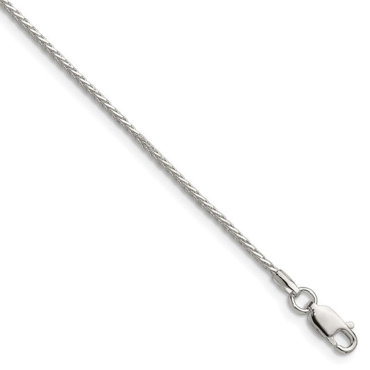 Sterling Silver 1.45mm 8 Sided D/C Double Spiga ChainQDDS035