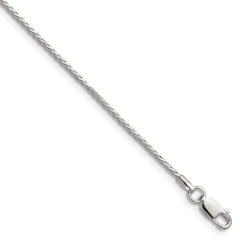 Sterling Silver 1.45mm 8 Sided D/C Double Spiga ChainQDDS035