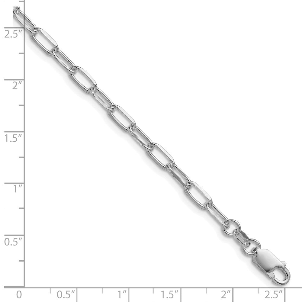 Sterling Silver Rhodium-plated 3.85mm D/C Forzantine Chain QDFC100R-8
