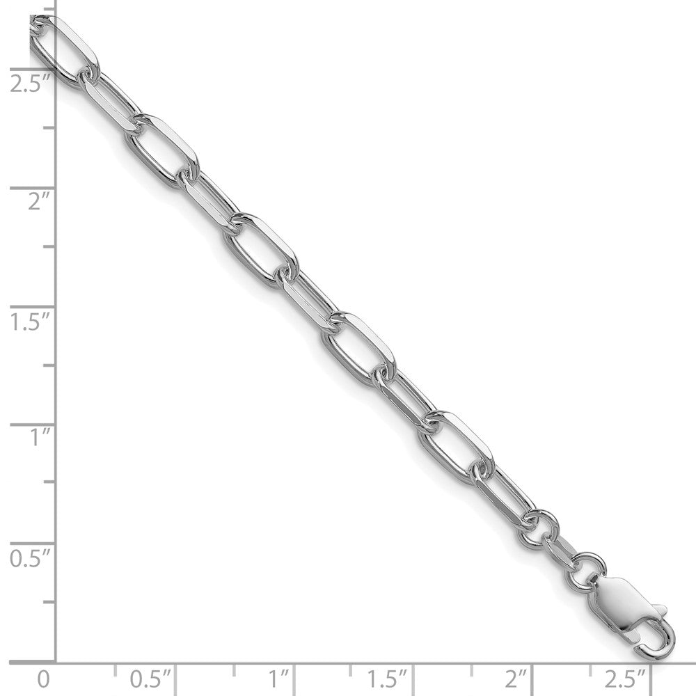 Sterling Silver Rhodium-plated 4.65mm D/C Forzantine Chain QDFC120R-8