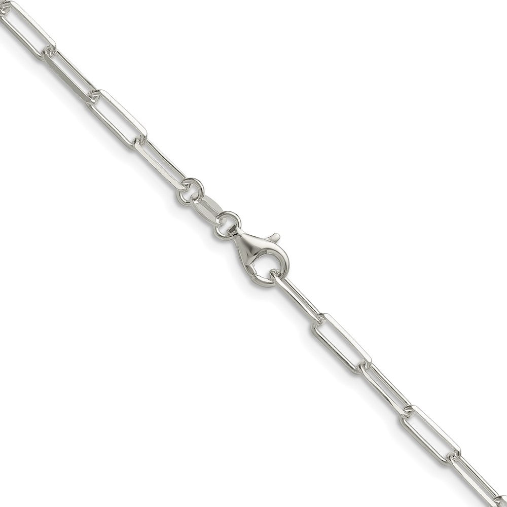 Sterling Silver 3.1mm D/C Paperclip ChainQDPC080