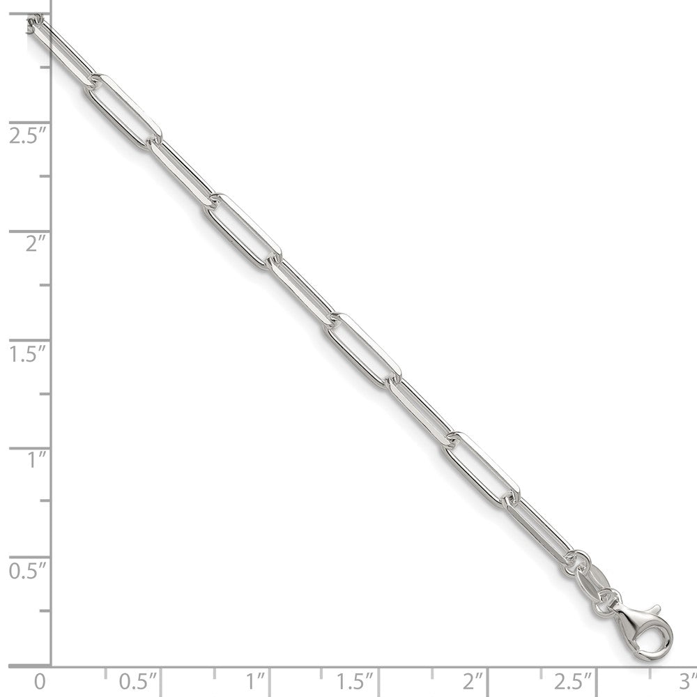 Sterling Silver 3.5mm D/C Paperclip Chain QDPC100-8