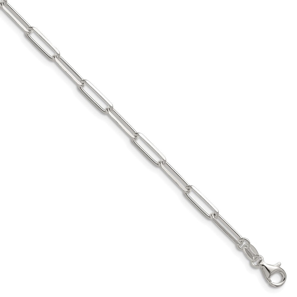 Sterling Silver 3.5mm D/C Paperclip Chain QDPC100-8