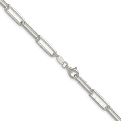 Sterling Silver 5.5mm D/C Paperclip ChainQDPC150