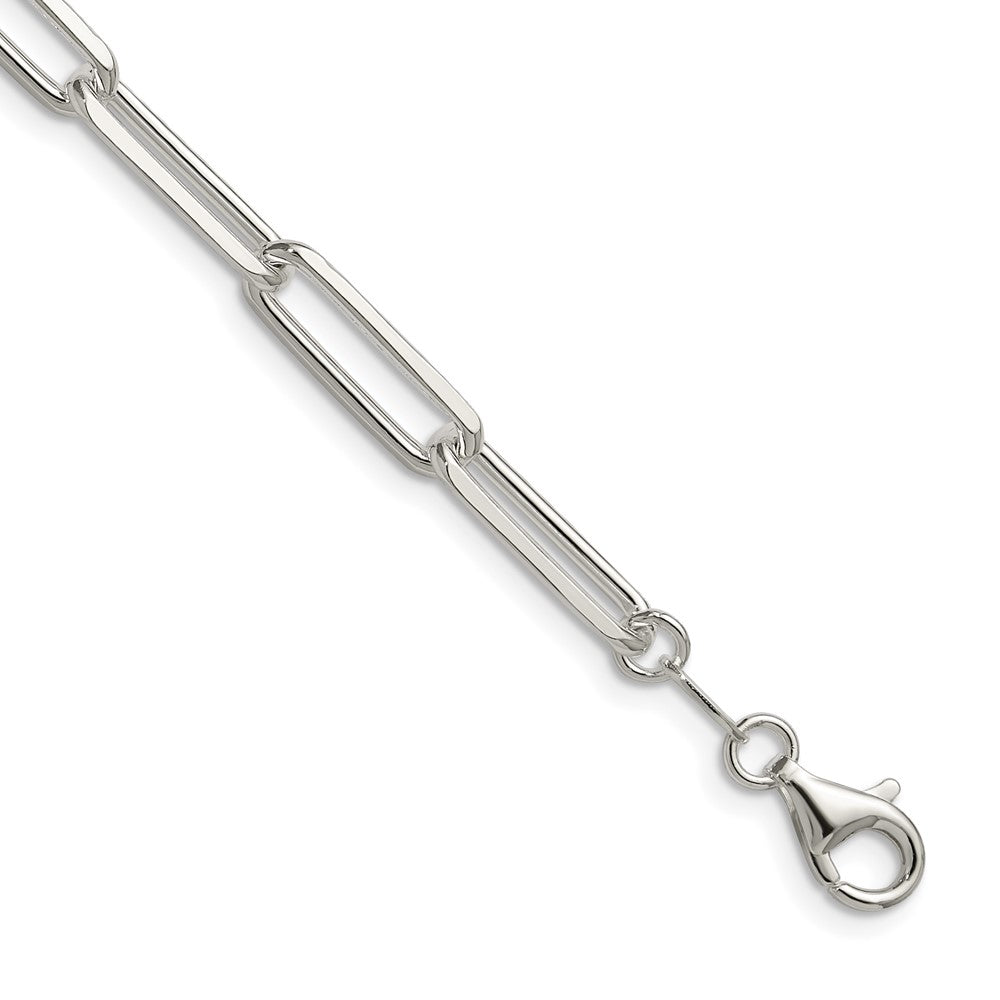 Sterling Silver 5.5mm D/C Paperclip ChainQDPC150