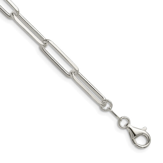 Sterling Silver 5.5mm D/C Paperclip ChainQDPC150