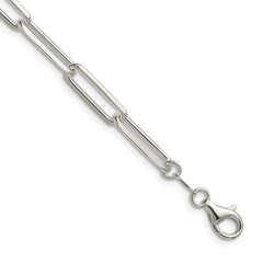 Sterling Silver 5.5mm D/C Paperclip ChainQDPC150