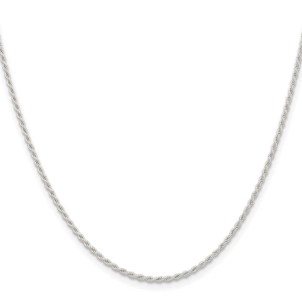Sterling Silver 1.5mm Solid Rope ChainQDR030