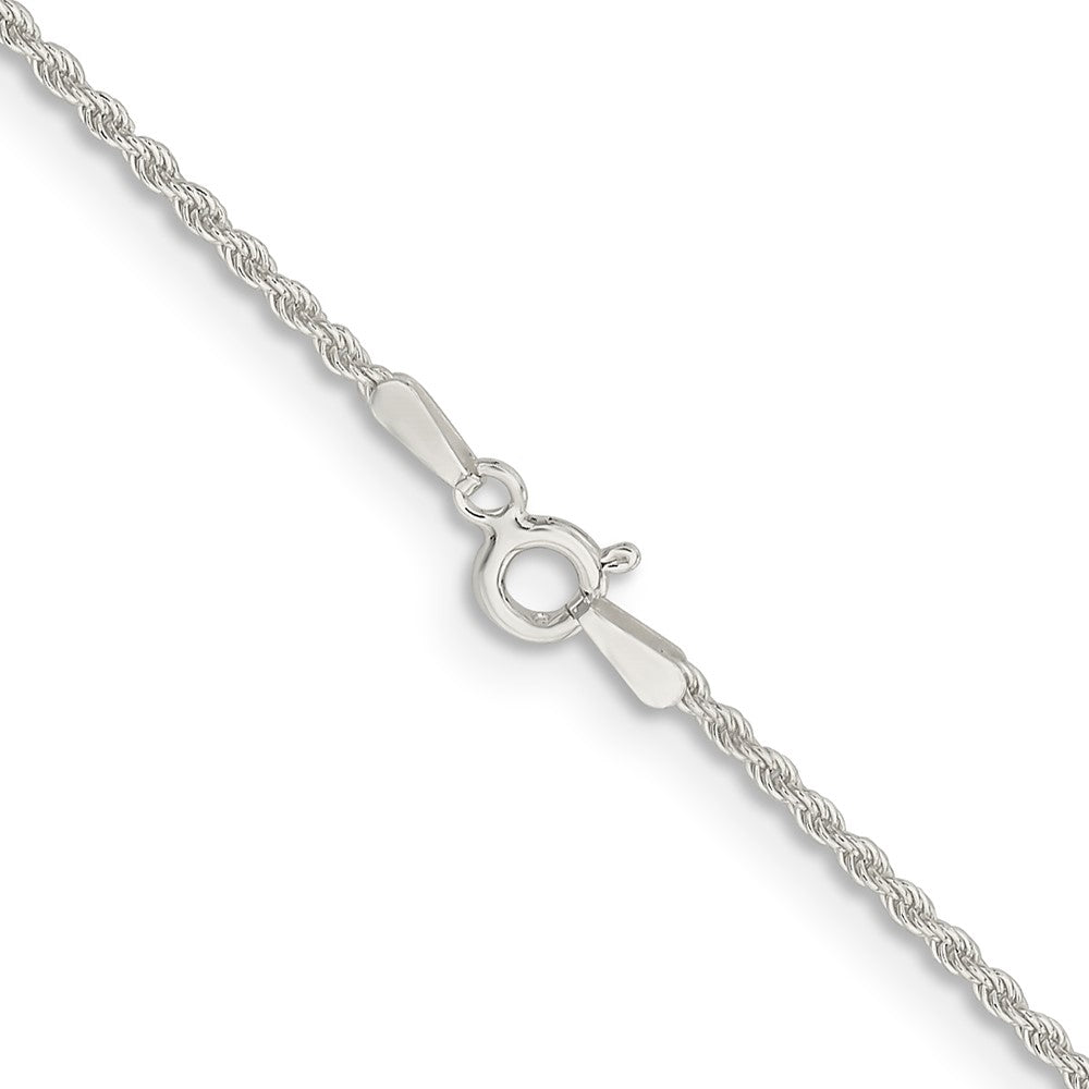 Sterling Silver 1.5mm Solid Rope ChainQDR030