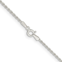 Sterling Silver 1.5mm Solid Rope ChainQDR030