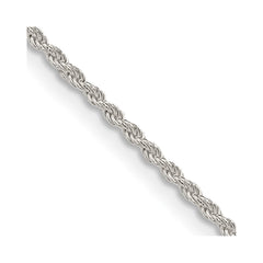 Sterling Silver 1.5mm Solid Rope ChainQDR030