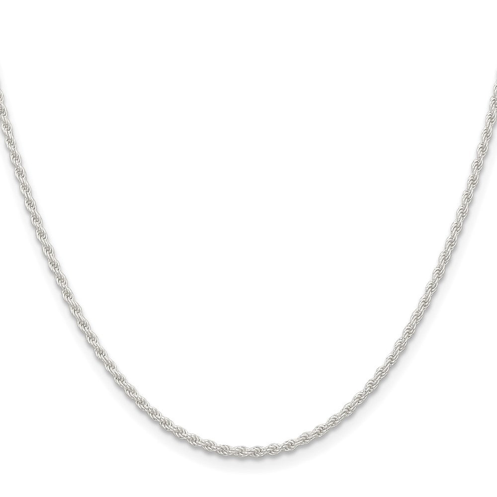 Sterling Silver 1.8mm Solid Rope ChainQDR035