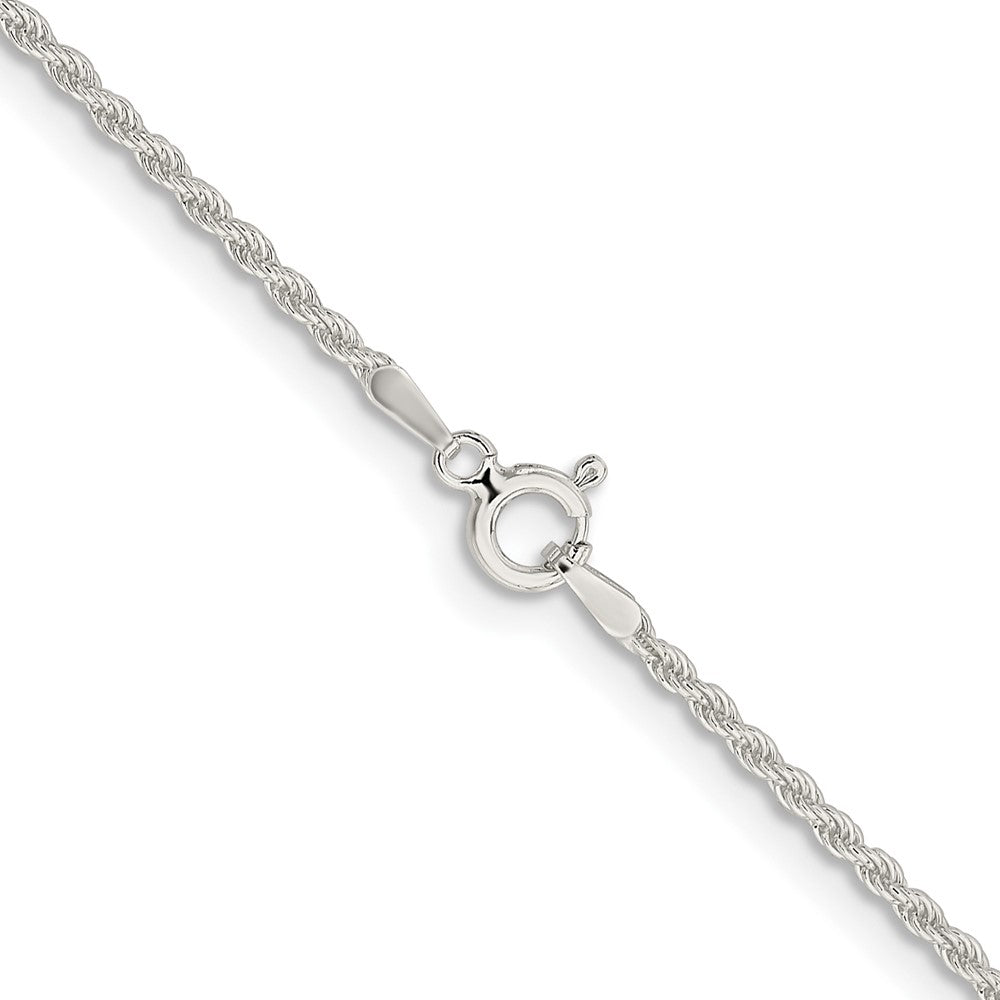 Sterling Silver 1.8mm Solid Rope ChainQDR035
