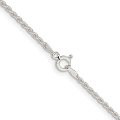 Sterling Silver 1.8mm Solid Rope ChainQDR035