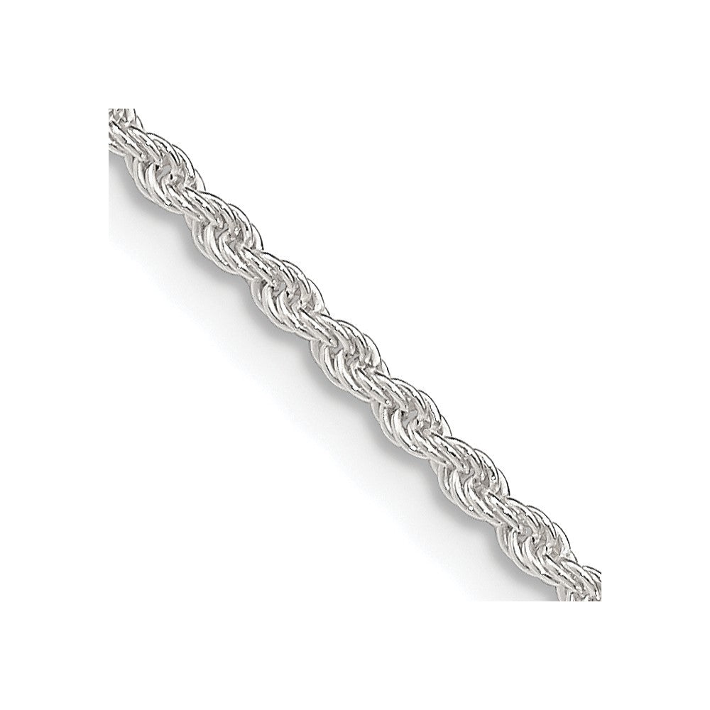Sterling Silver 1.8mm Solid Rope ChainQDR035