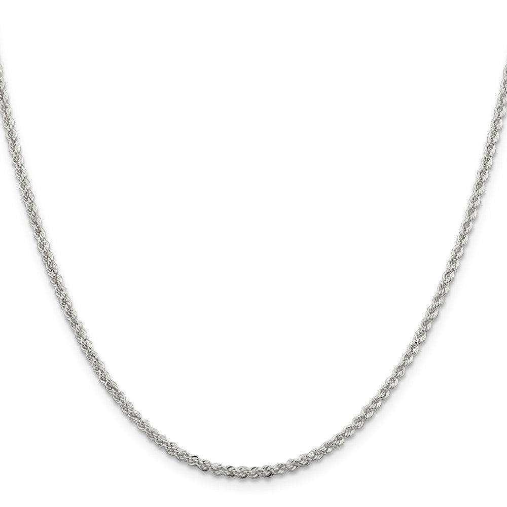 Sterling Silver 2.3mm Solid Rope ChainQDR040