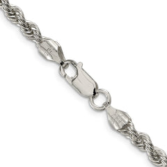Sterling Silver 4.3mm Solid Rope ChainQDR080