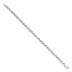 Sterling Silver 4.3mm Solid Rope Chain QDR080-8