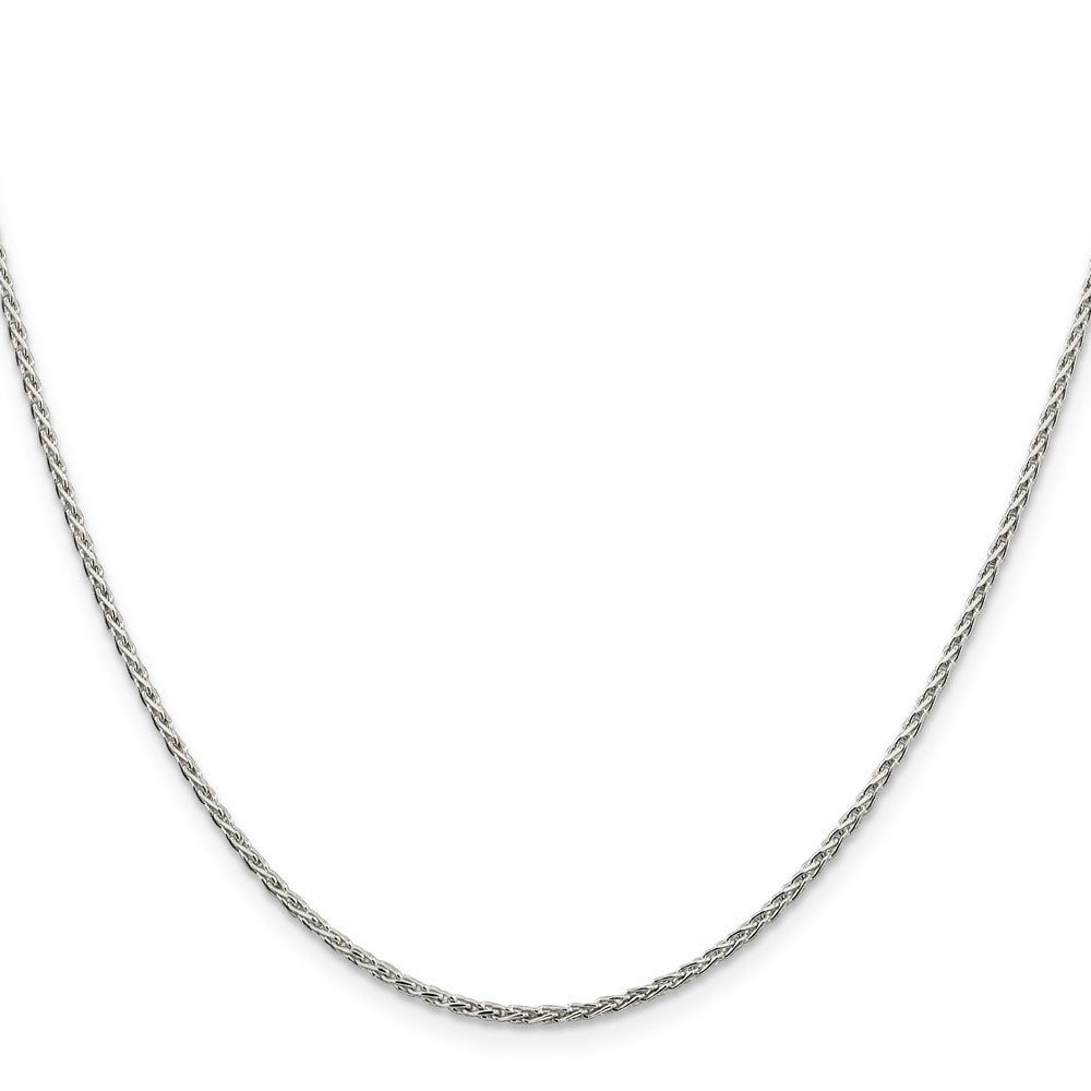 Sterling Silver Rhodium-plated 1.5mm Diamond-Cut Spiga ChainQDS045R