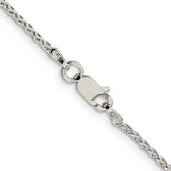 Sterling Silver Rhodium-plated 1.5mm Diamond-Cut Spiga ChainQDS045R