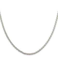 Sterling Silver 2.75mm Diamond-cut Spiga ChainQDS080