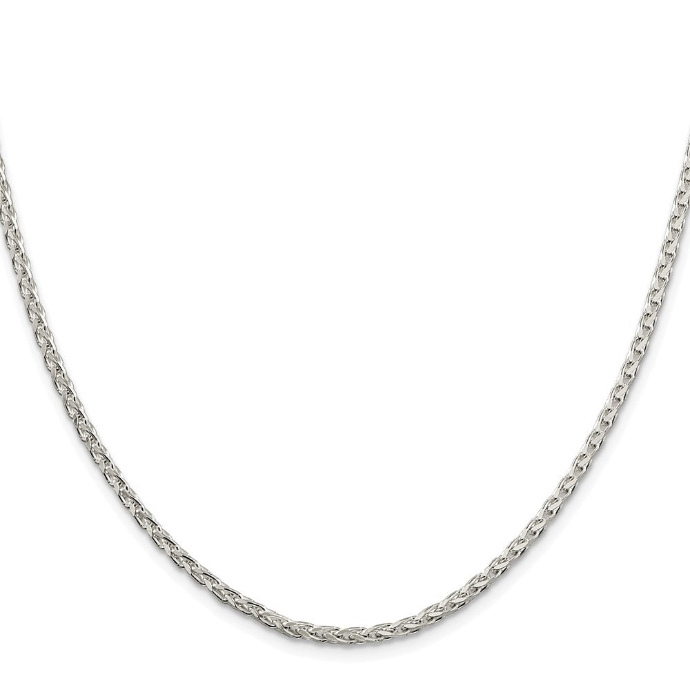 Sterling Silver Rhodium-plated 2.75mm Diamond-cut Spiga ChainQDS080R