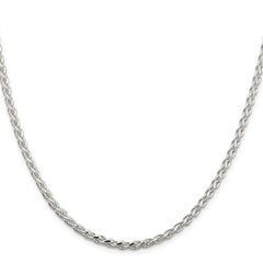 Sterling Silver 3.5mm Diamond-cut Spiga ChainQDS100