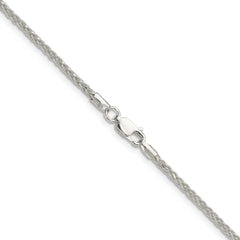 Sterling Silver 2.1mm Diamond-cut Square Spiga ChainQDSS045