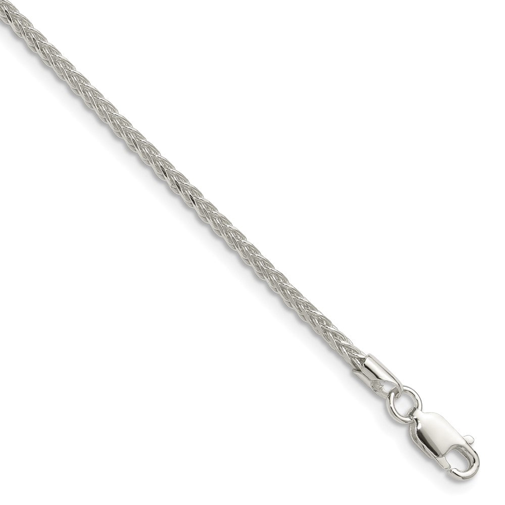 Sterling Silver 2.1mm Diamond-cut Square Spiga ChainQDSS045