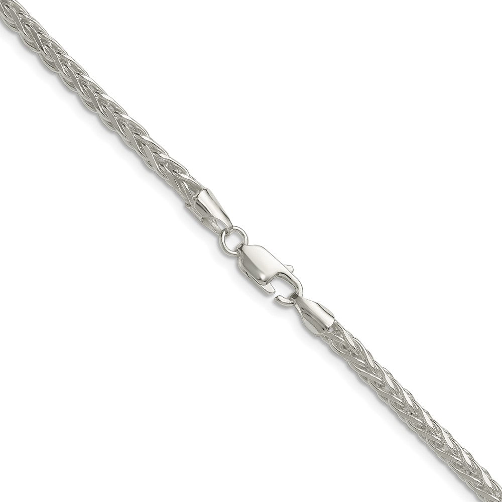 Sterling Silver 3.5mm Diamond-cut Square Spiga ChainQDSS080
