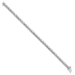 Sterling Silver Rhodium Plated Diamond Bracelet QDX1094