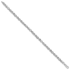 Sterling Silver Rhodium-plated Diam. Bracelet QDX1137