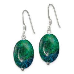 QE12837 Sterling Silver Serpentine Earrings