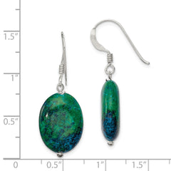 QE12837 Sterling Silver Serpentine Earrings