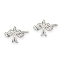 QE129 Sterling Silver Dove Mini Earrings