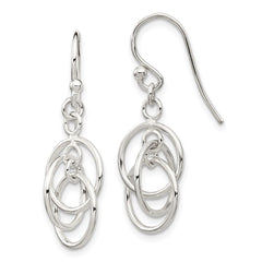 QE14403 Sterling Silver Polished Dangle Earrings