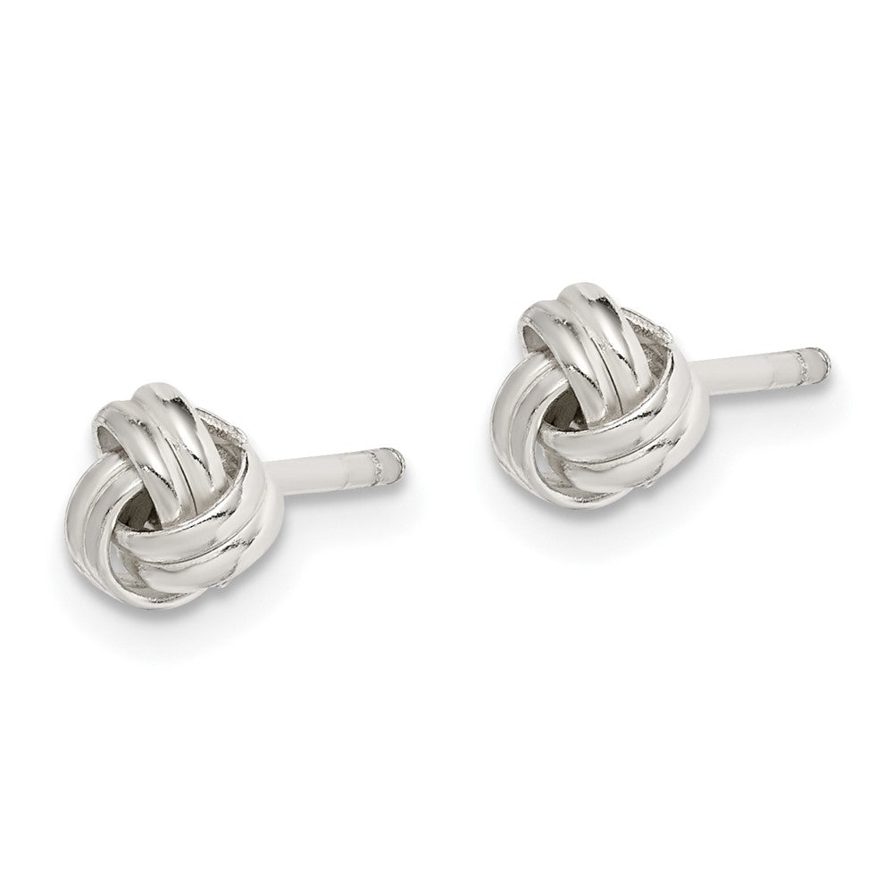 QE14568 Sterling Silver Knot Post Earrings