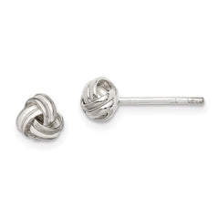 QE14568 Sterling Silver Knot Post Earrings