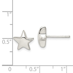 QE1636 Sterling Silver Star Earrings