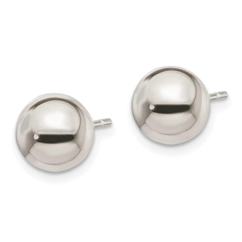 QE1833 Sterling Silver Polished 8mm Ball Earrings