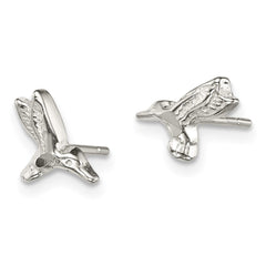 QE3311 Sterling Silver Hummingbird Post Earrings