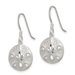 QE3329 Sterling Silver Sand Dollar Earrings