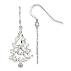 QE3341 Sterling Silver Christmas Tree Earrings