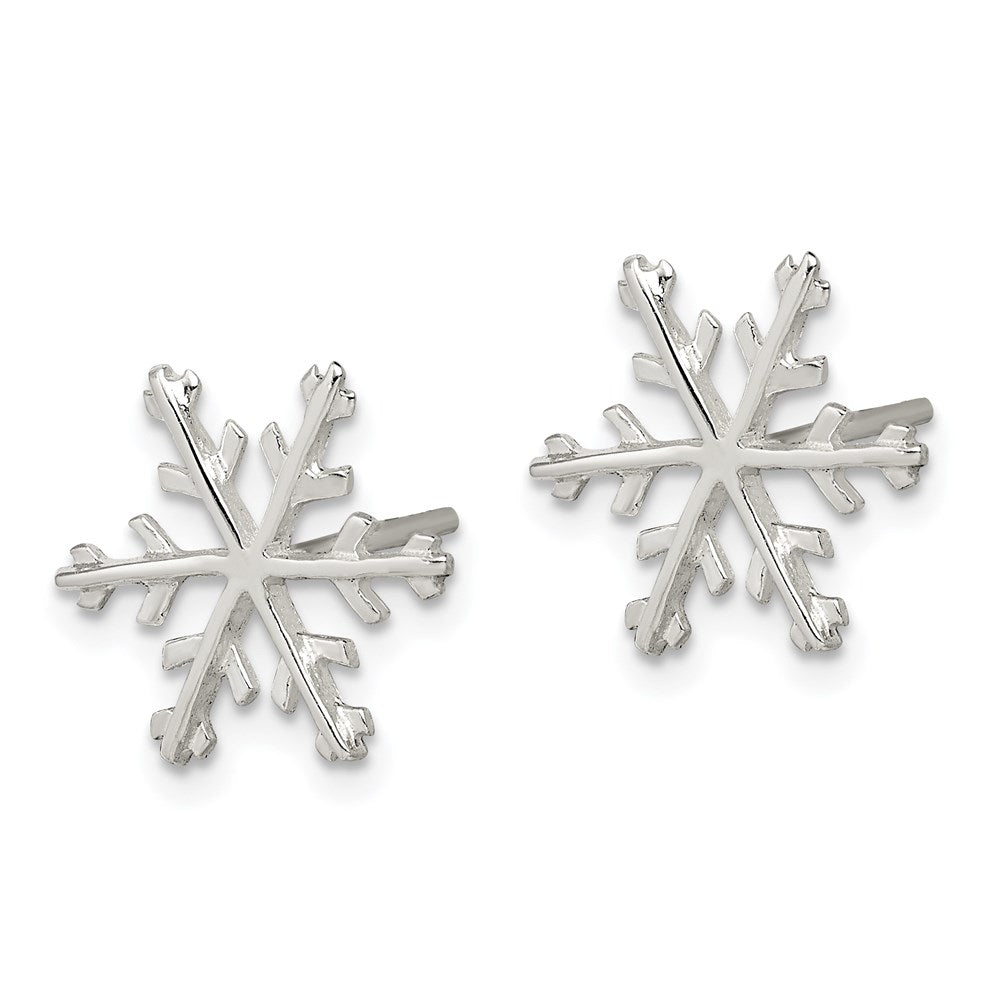 QE3367 Sterling Silver Snowflake Post Earrings