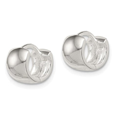 QE3435 Sterling Silver Hinged Hoop Earrings