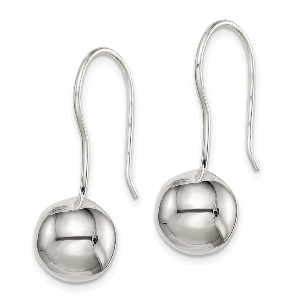 QE3485 Sterling Silver 10mm Ball Earrings