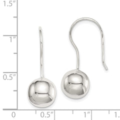 QE3485 Sterling Silver 10mm Ball Earrings