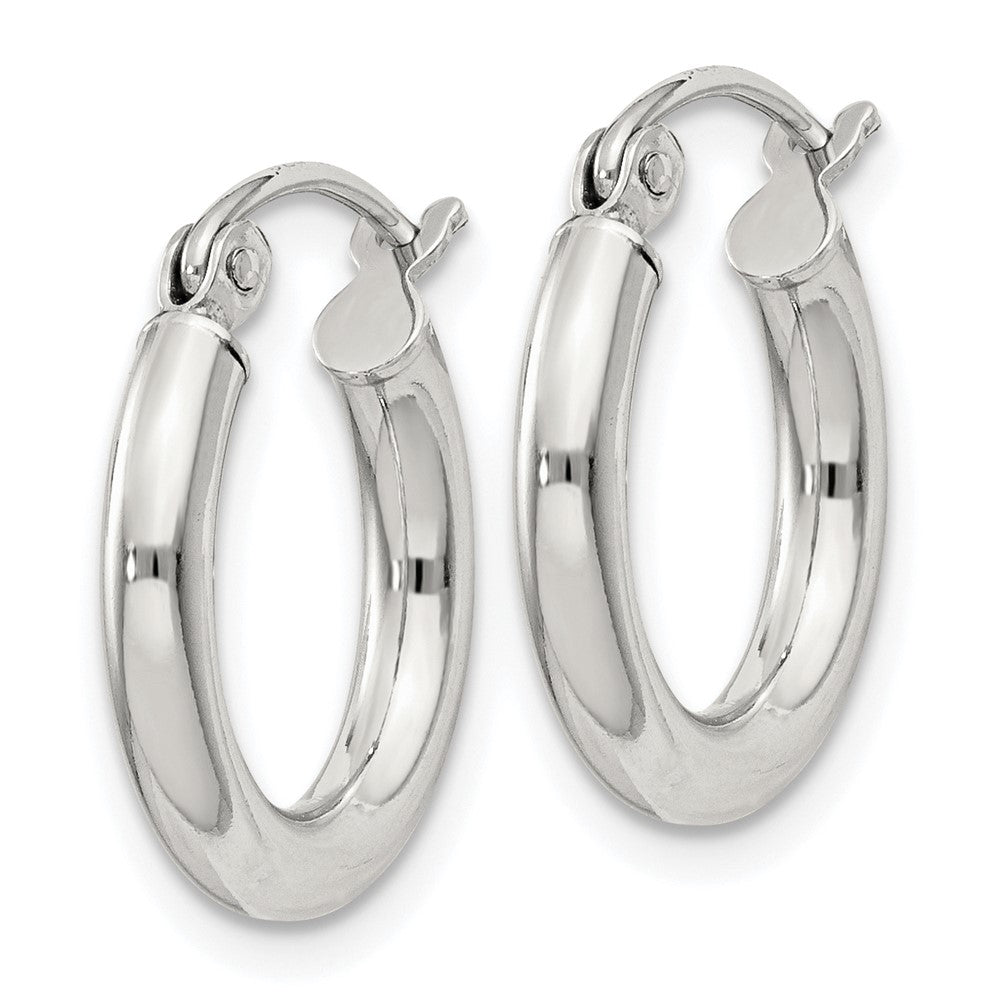 QE4382SP Sterling Silver 2.5mm Round Hoop Earrings