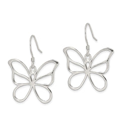 QE4753 Sterling Silver Butterfly Earrings